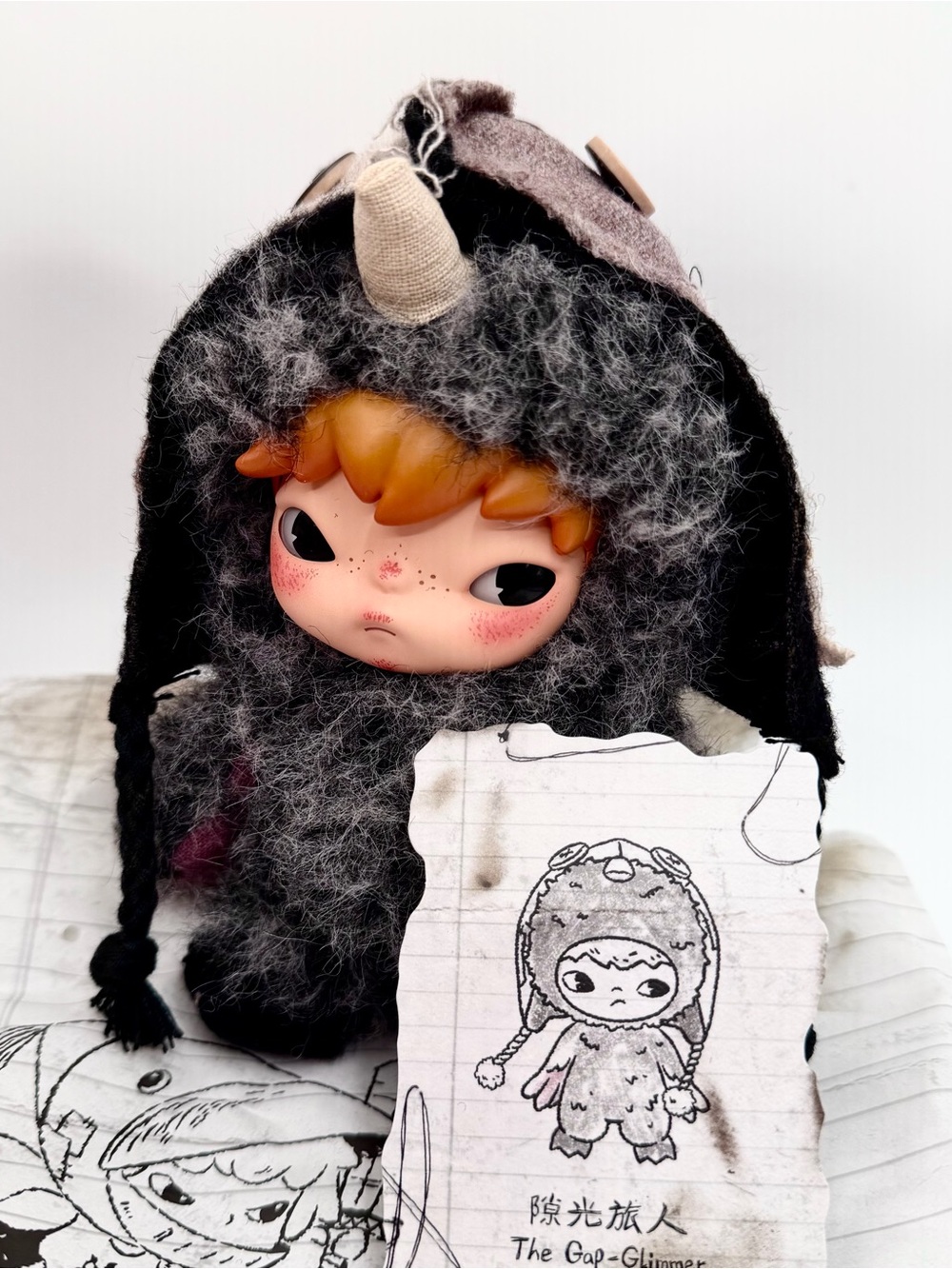 Pop Mart Mist Walker Series Plush Pendant Blind Box - The Gap-Glimmer Wanderer